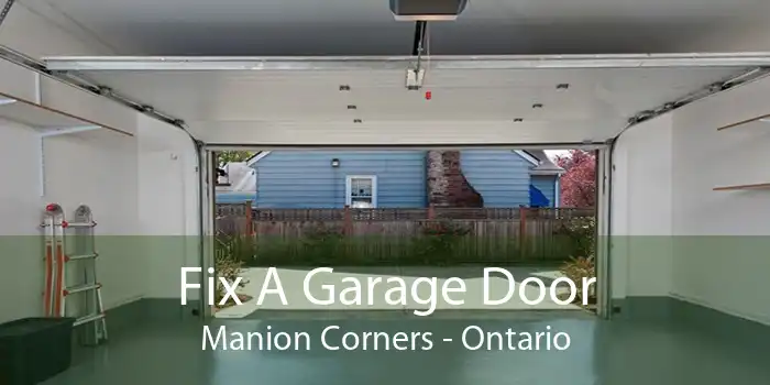 Fix A Garage Door Manion Corners - Ontario