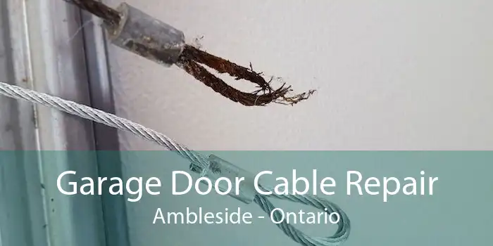 Garage Door Cable Repair Ambleside - Ontario