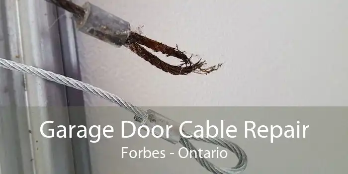 Garage Door Cable Repair Forbes - Ontario