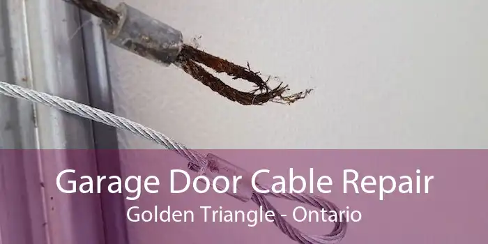 Garage Door Cable Repair Golden Triangle - Ontario