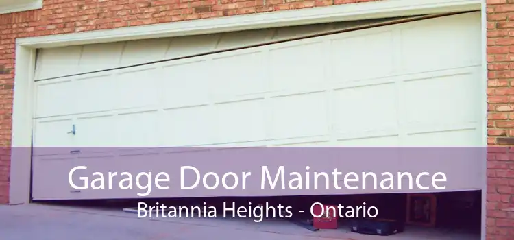 Garage Door Maintenance Britannia Heights - Ontario