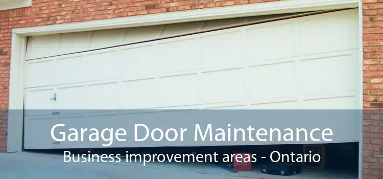 Garage Door Maintenance Business improvement areas - Ontario