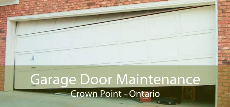 Garage Door Maintenance Crown Point - Ontario