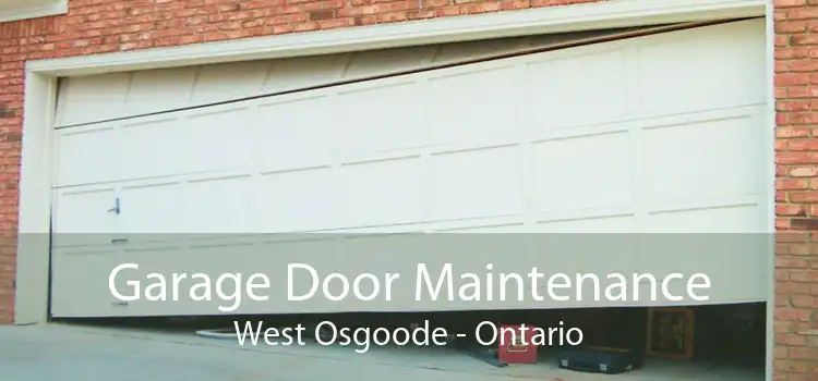 Garage Door Maintenance West Osgoode - Ontario