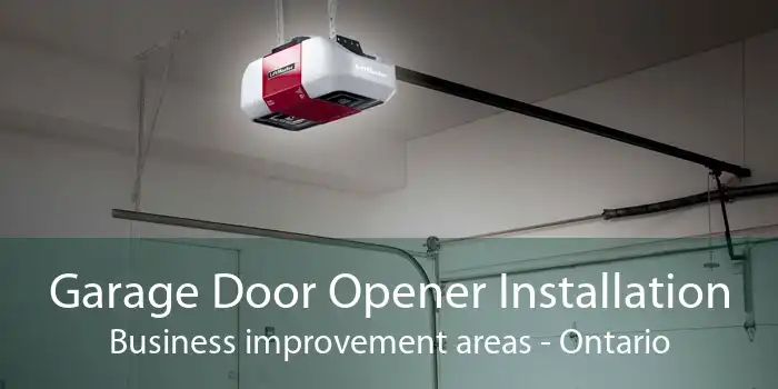 Garage Door Opener Installation Business improvement areas - Ontario