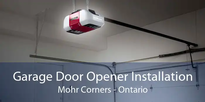 Garage Door Opener Installation Mohr Corners - Ontario
