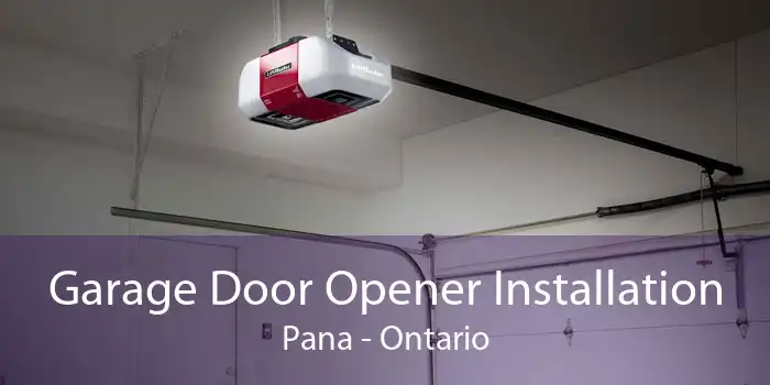 Garage Door Opener Installation Pana - Ontario