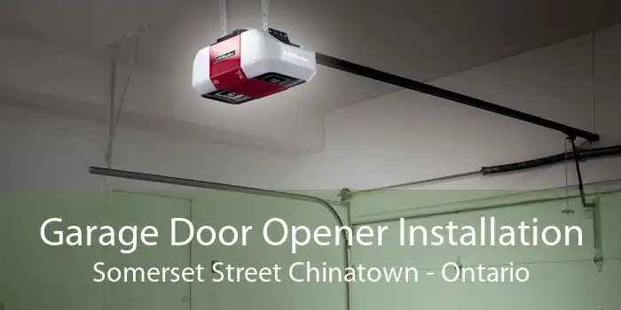Garage Door Opener Installation Somerset Street Chinatown - Ontario
