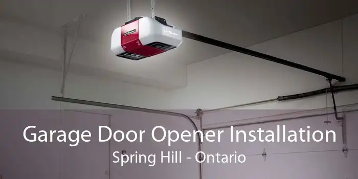 Garage Door Opener Installation Spring Hill - Ontario