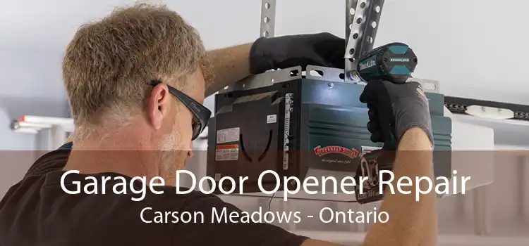 Garage Door Opener Repair Carson Meadows - Ontario