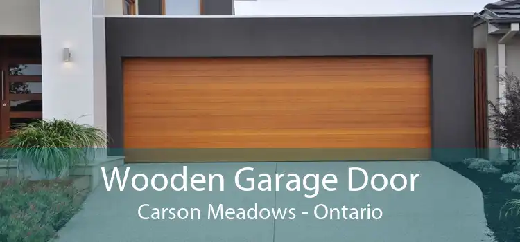 Wooden Garage Door Carson Meadows - Ontario