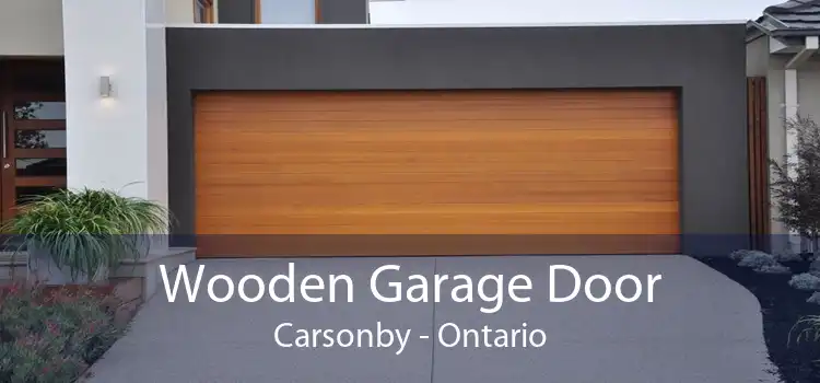 Wooden Garage Door Carsonby - Ontario