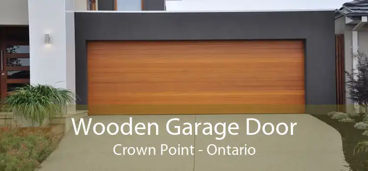 Wooden Garage Door Crown Point - Ontario