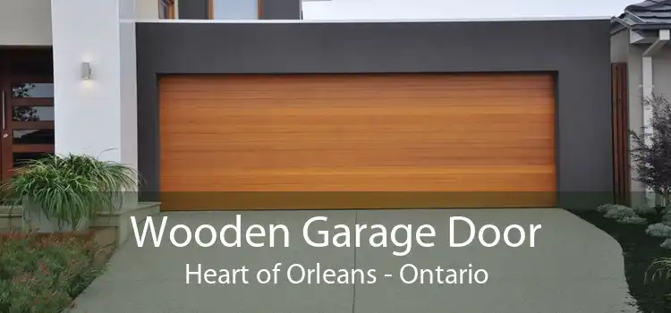 Wooden Garage Door Heart of Orleans - Ontario