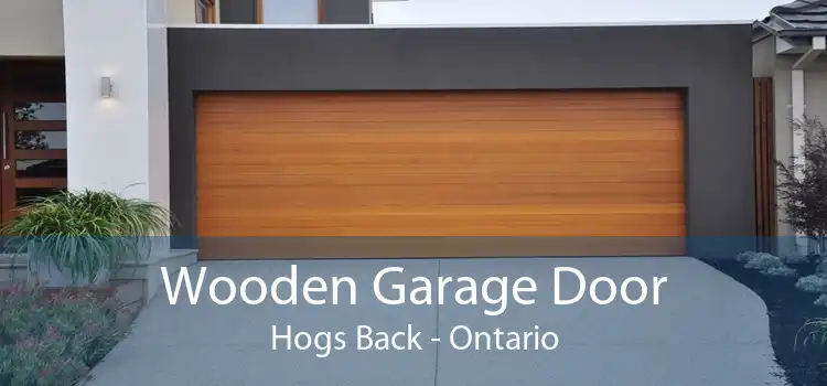 Wooden Garage Door Hogs Back - Ontario