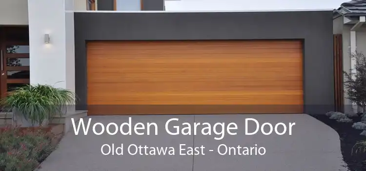 Wooden Garage Door Old Ottawa East - Ontario