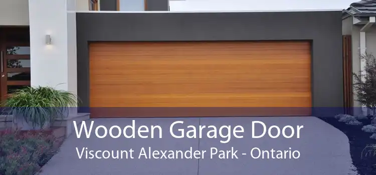 Wooden Garage Door Viscount Alexander Park - Ontario