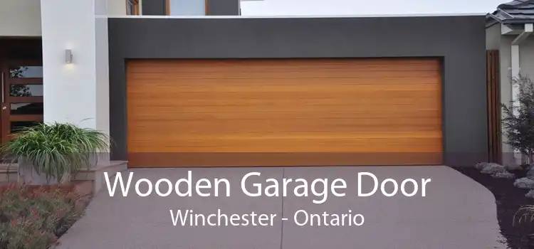 Wooden Garage Door Winchester - Ontario